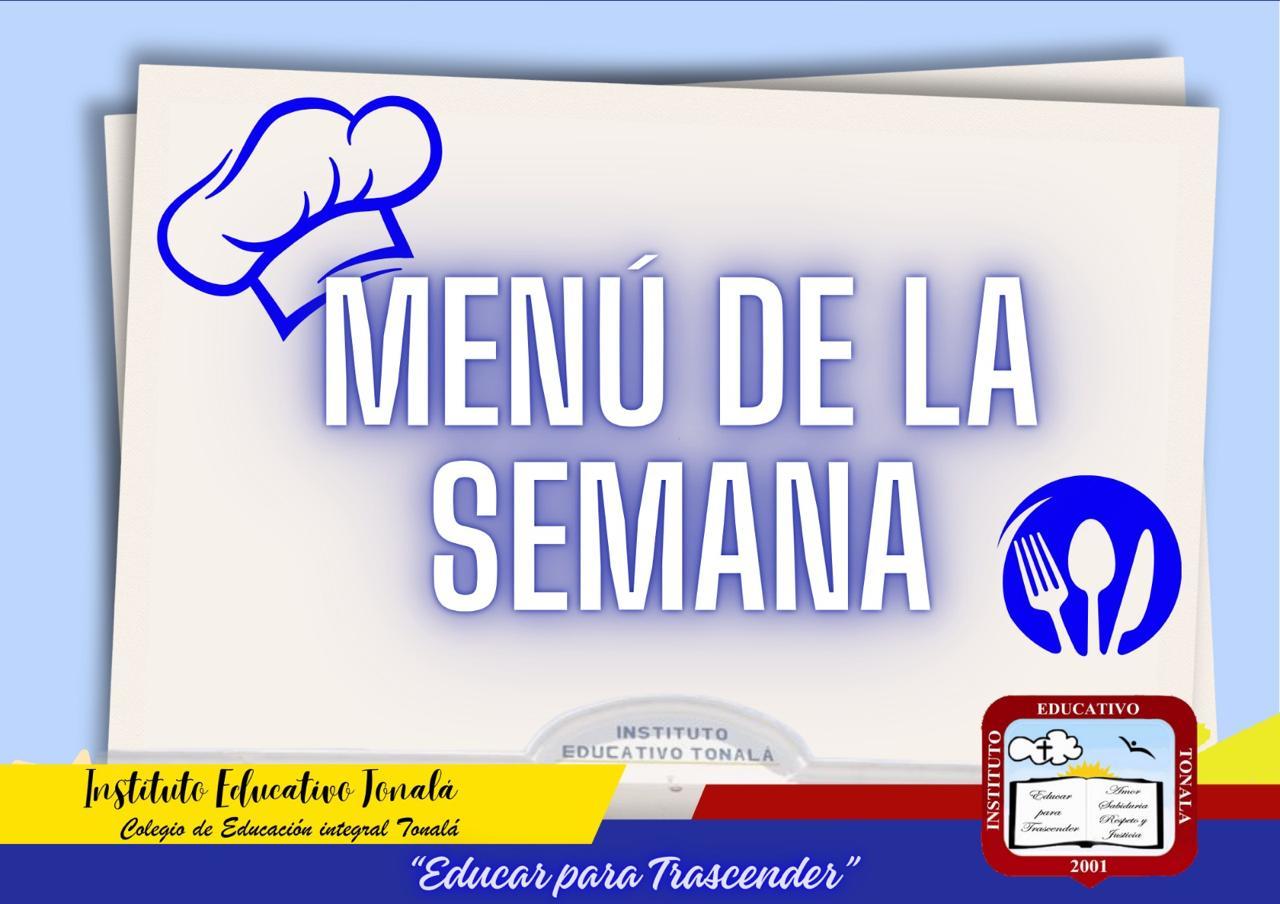 Menú de la semana 